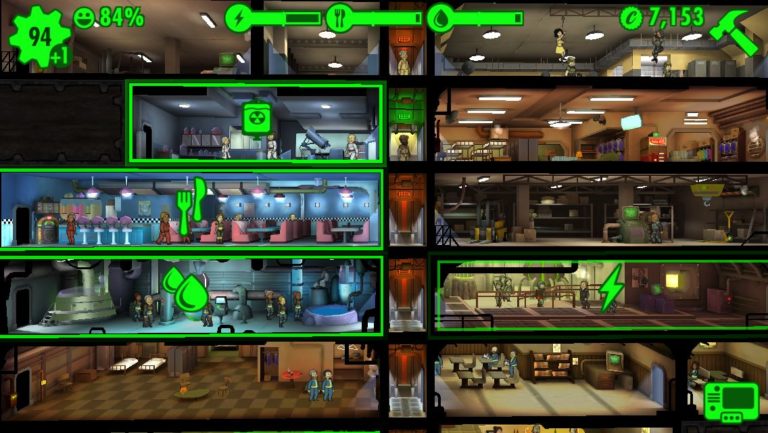 play the same game on xbox one as android fallout shelter
